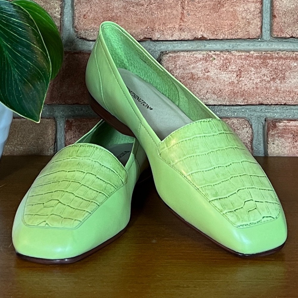 Worthington Linda Thyme Croc Leather Loafer